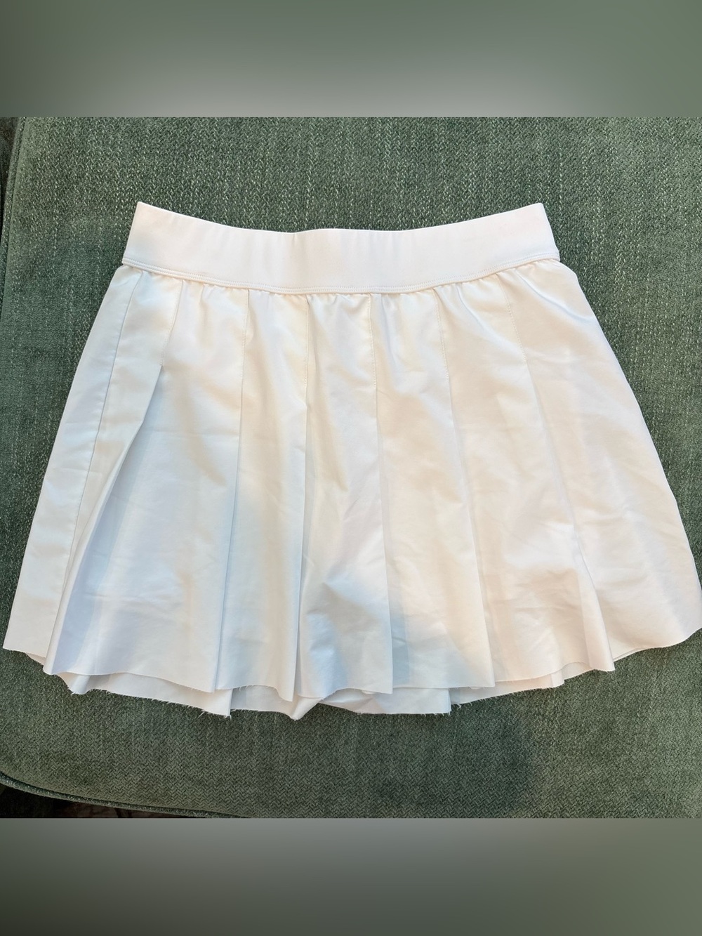 Fabletics White Pleated Mini Skirt